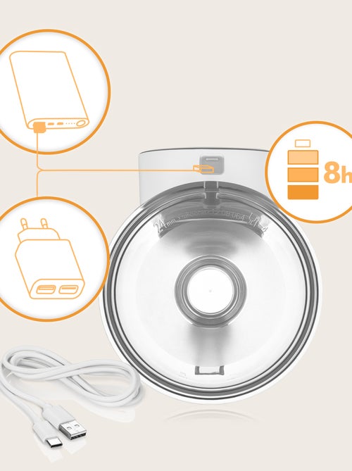 Tiralatte elettrico LIONELO Fidi Free Simple Hands-Free - 3 modalità - 9 livelli - 5 misure - Kiabi