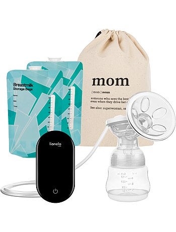 Tiralatte elettrico LIONELO Fidi Go - 150 ml - Display di facile lettura - Accessori inclusi