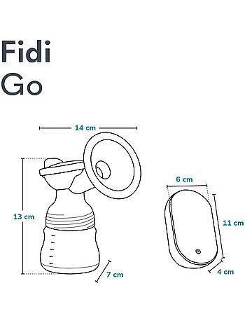 Tiralatte elettrico LIONELO Fidi Go - 150 ml - Display di facile lettura - Accessori inclusi