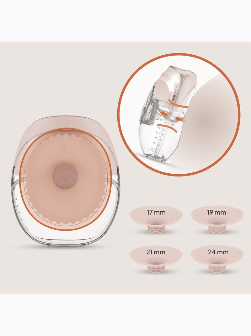 Tiralatte mani libere LIONELO Fidi Free Slim - Discreto - 150 ml - 4 misure - 3 ore senza fili Beige - Kiabi