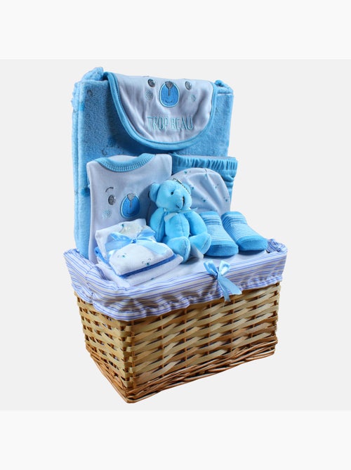 Tom Kids - Cofanetto nascita bambino blu con accessori - Kiabi