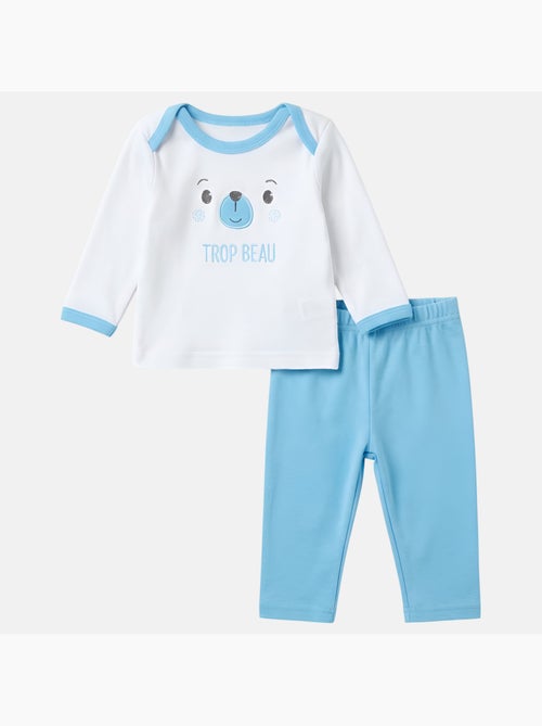 Tom Kids - Cofanetto nascita bambino blu con accessori - Kiabi