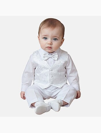 Tom Kids - Completo bambino cerimonia camicia a maniche corte e pantaloncini