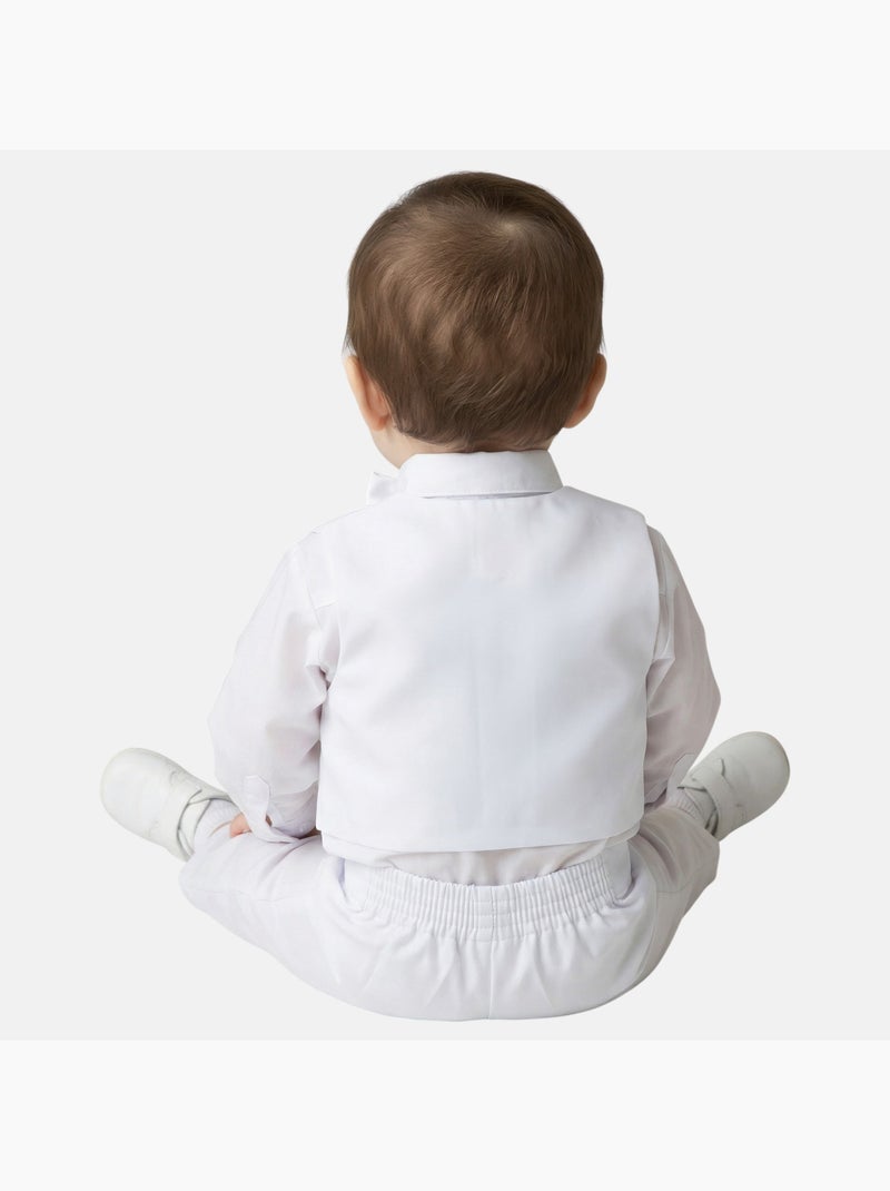 Tom Kids - Completo bambino cerimonia camicia a maniche corte e pantaloncini Bianco - Kiabi