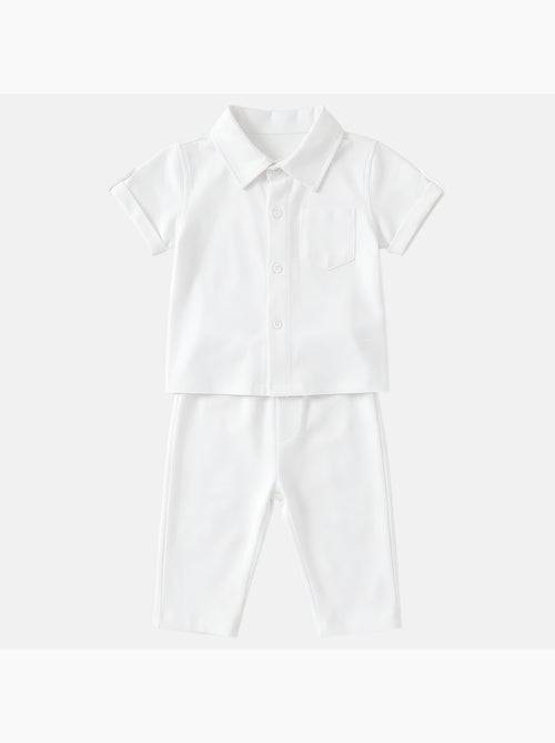 Tom Kids - Completo bambino cerimonia camicia manica corta e pantaloni - Kiabi