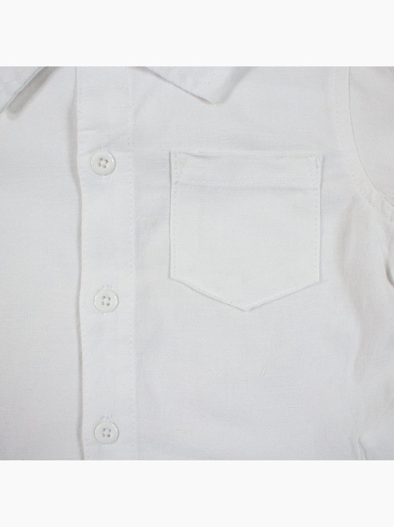 Tom Kids - Completo neonato bambino cerimonia battesimo camicia a maniche corte e pantaloncini Bianco - Kiabi