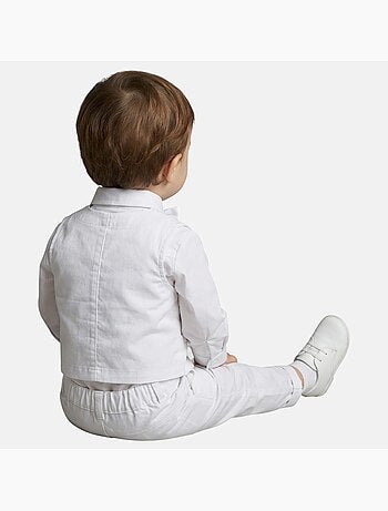 Tom Kids - Completo neonato bambino cerimonia camicia gilet papillon e pantaloni