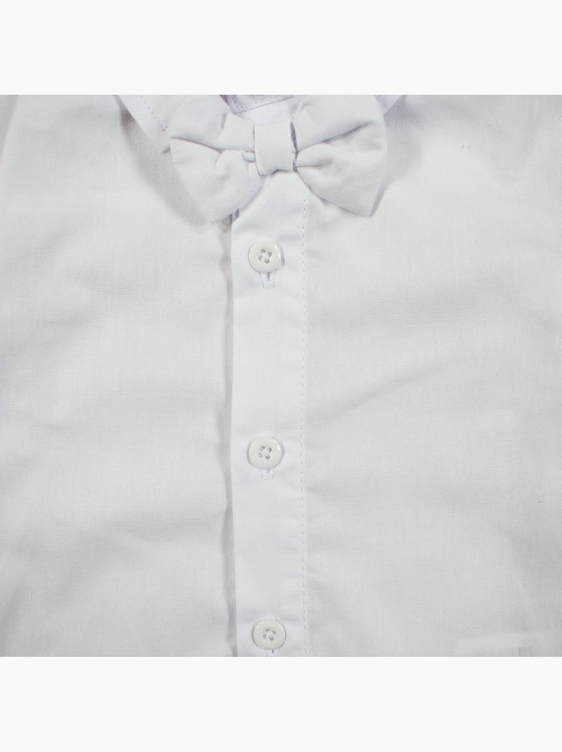 Tom Kids - Completo neonato bambino cerimonia camicia gilet papillon e pantaloni Bianco - Kiabi