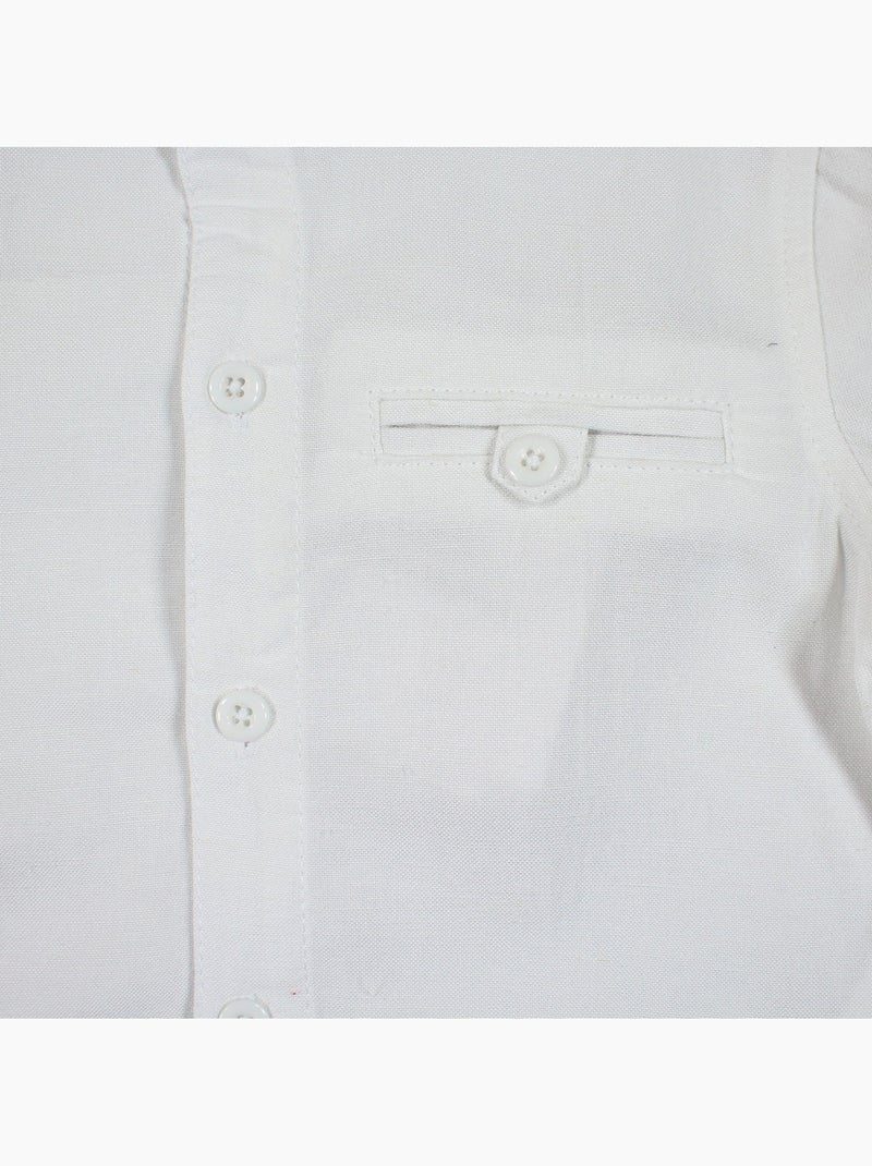 Tom Kids - Completo neonato bambino per cerimonie camicia a maniche corte e pantalone Bianco - Kiabi