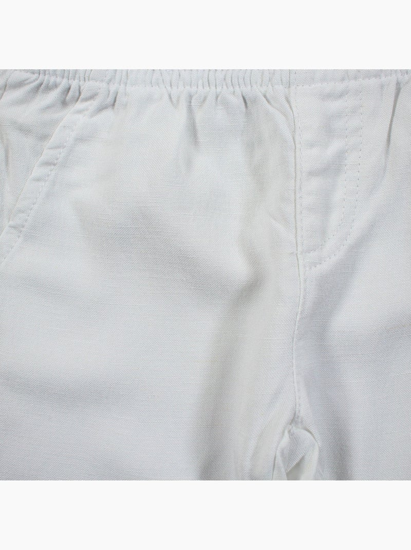Tom Kids - Completo neonato bambino per cerimonie camicia a maniche corte e pantalone Bianco - Kiabi