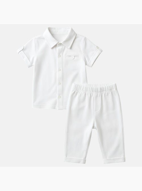 Tom Kids - Completo neonato bambino per cerimonie estive camicia gilet papillon e shorts - Kiabi