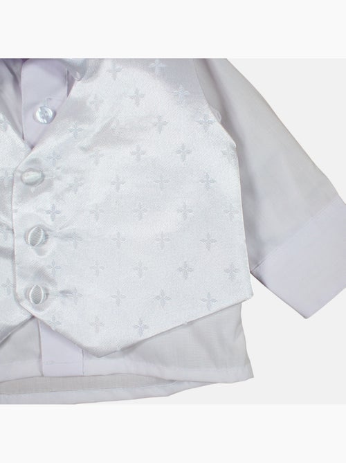 Tom Kids - Completo per neonato maschio con camicia gilet pantaloncino e papillon - Kiabi