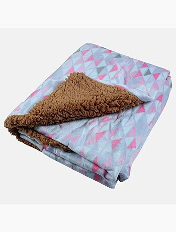 Tom kids - coperta in pile con motivi geometrici 75x150 cm