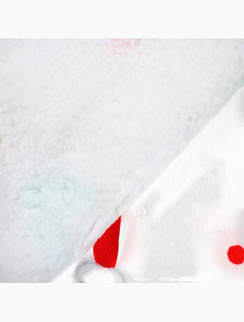 Tom kids - coperta in pile natalizia 75x100 cm, effetto pecora
