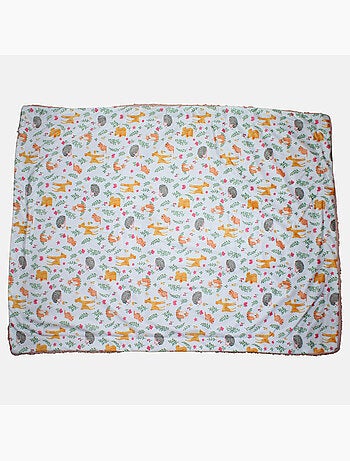 Tom Kids - Plaid morbido con motivi di animali del bosco