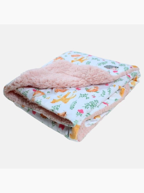 Tom Kids - Plaid morbido con motivi di animali del bosco - Kiabi