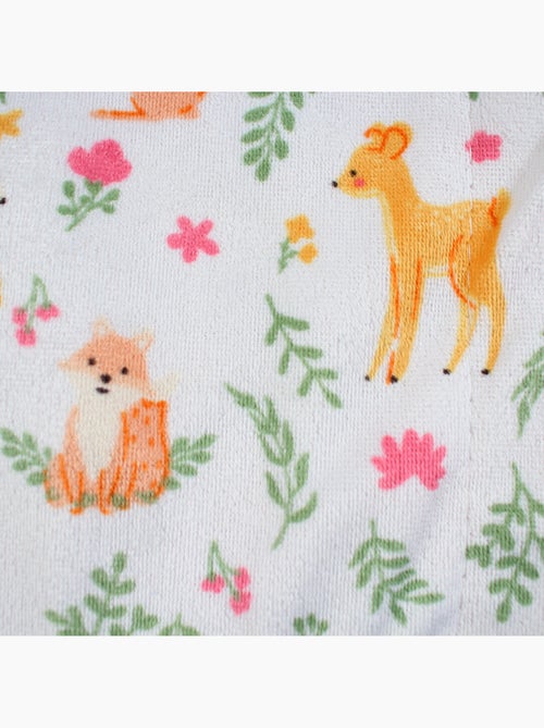 Tom Kids - Plaid morbido con motivi di animali del bosco - Kiabi