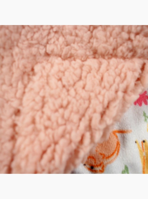 Tom Kids - Plaid morbido con motivi di animali del bosco - Kiabi