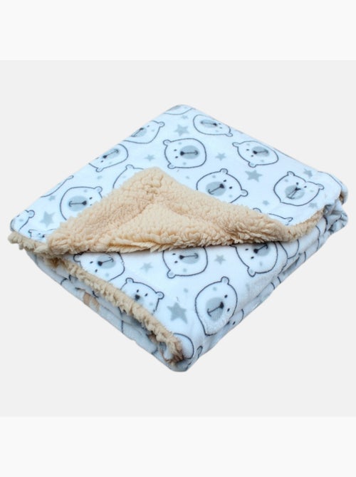 Tom Kids - Plaid morbido con motivi di orsetti - Kiabi