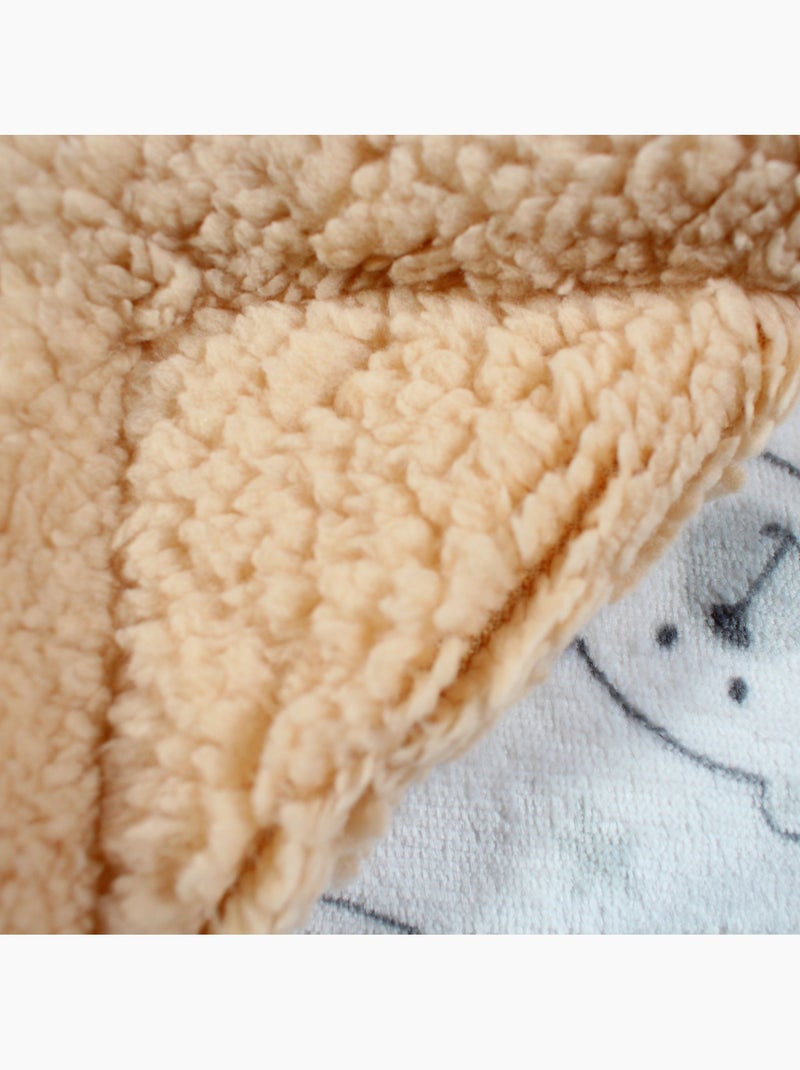 Tom Kids - Plaid morbido con motivi di orsetti Bianco - Kiabi