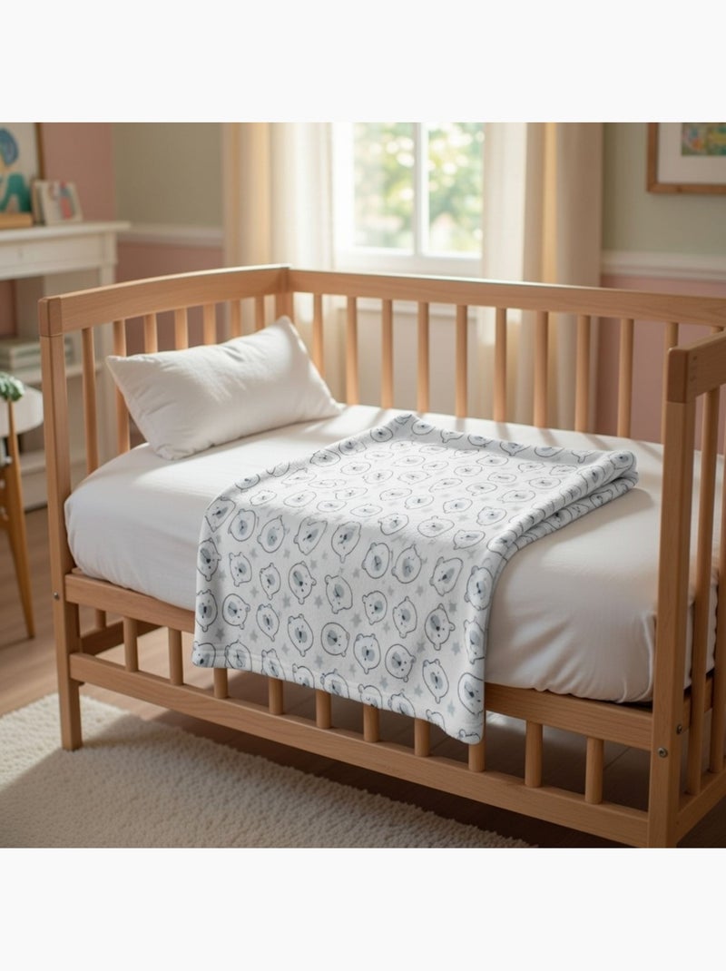 Tom Kids - Plaid morbido con motivi di orsetti Bianco - Kiabi