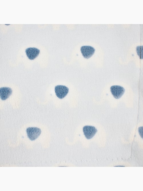 Tom Kids - Plaid morbido con motivi di piccoli elefanti - Kiabi