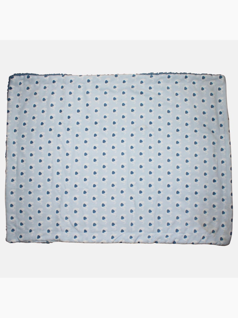 Tom Kids - Plaid morbido con motivi di piccoli elefanti Blu - Kiabi