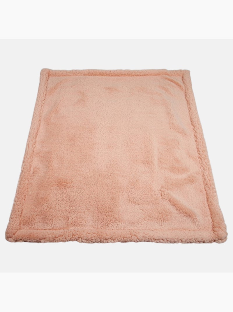 Tom Kids - Plaid morbido con motivi stelle e corone Rosa - Kiabi