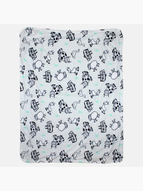 Tom Kids - Plaid morbido e confortevole con motivi fattoria - Kiabi