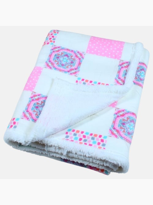 Tom Kids - Plaid morbido e confortevole con motivi rosa - Kiabi