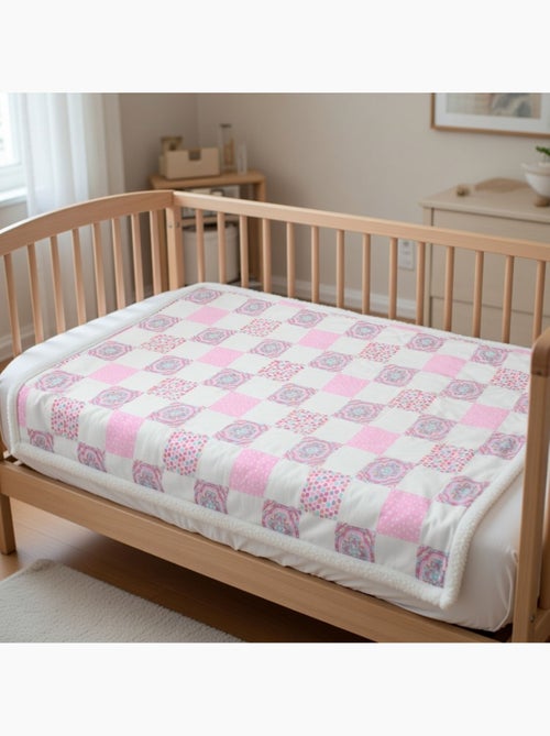 Tom Kids - Plaid morbido e confortevole con motivi rosa - Kiabi