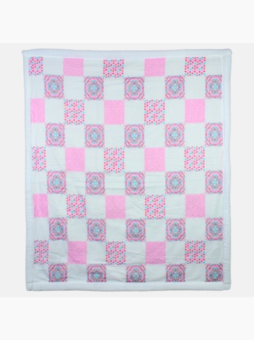 Tom Kids - Plaid morbido e confortevole con motivi rosa - Kiabi