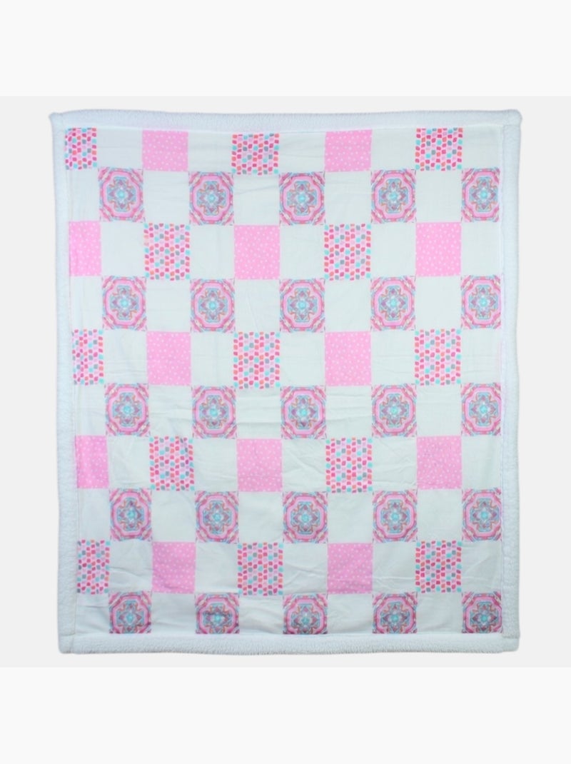 Tom Kids - Plaid morbido e confortevole con motivi rosa Rosa - Kiabi