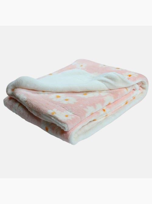 Tom Kids - Plaid morbido per bambina con motivi a margherite - Kiabi