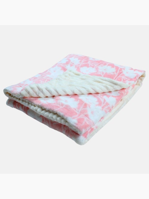 Tom Kids - Plaid morbido per bambina con motivi floreali - Kiabi