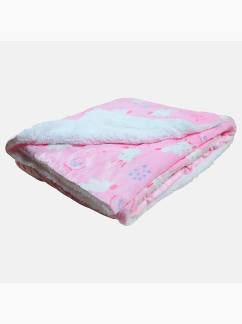 Tom Kids - Plaid morbido per bambina con peluche coniglietto - Kiabi