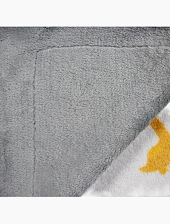 Tom Kids - Plaid morbido per bambino con motivi di dinosauri