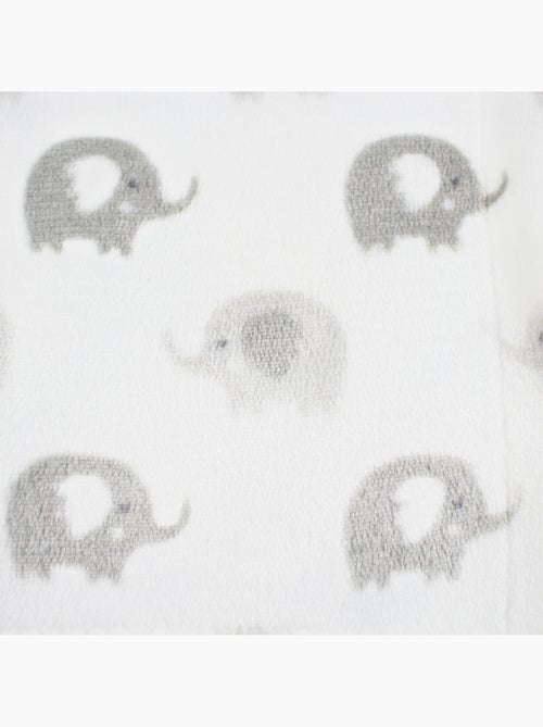 Tom Kids - Plaid morbido per neonato con motivi elefanti - Kiabi