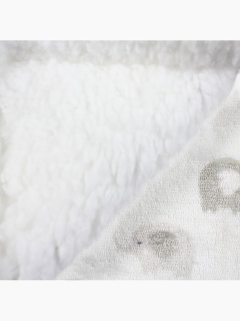 Tom Kids - Plaid morbido per neonato con motivi elefanti Bianco - Kiabi