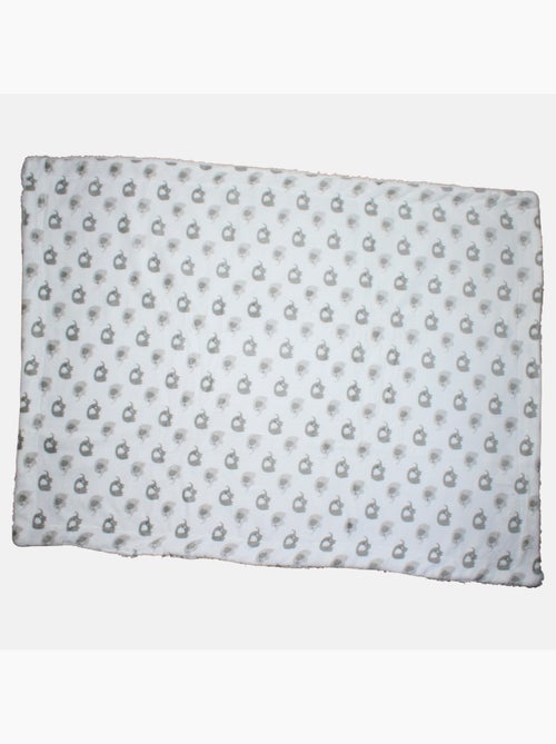 Tom Kids - Plaid morbido per neonato con motivi elefanti - Kiabi