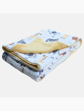 Tom Kids - Plaid neonato con fantasia animali della savana