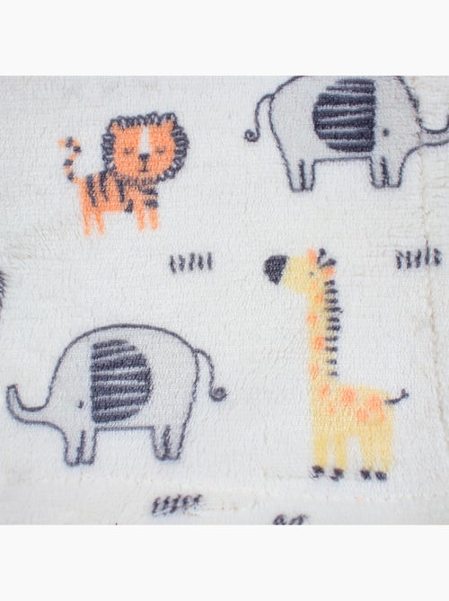 Tom Kids - Plaid neonato con fantasia animali della savana - Kiabi