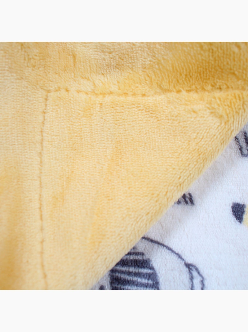 Tom Kids - Plaid neonato con fantasia animali della savana Giallo - Kiabi
