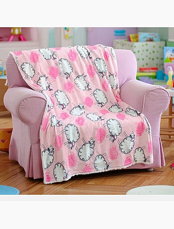 Tom Kids - Plaid neonato con fantasia pecorelle e nuvole