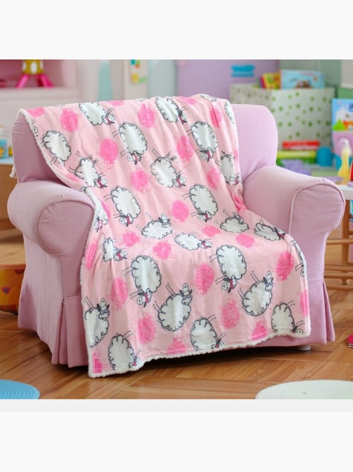 Tom Kids - Plaid neonato con fantasia pecorelle e nuvole - Kiabi