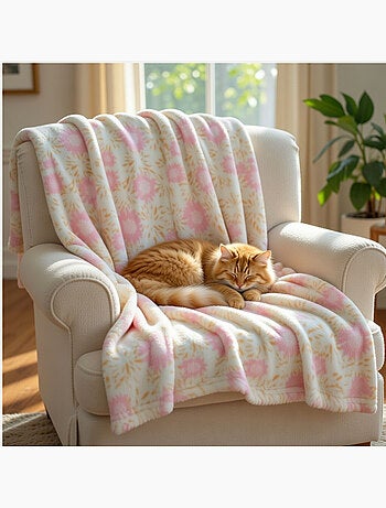 Tom Kids - Plaid neonato effetto nido con fantasia delicata