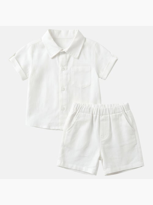 Tom kids - set da cerimonia composto da camicia e pantaloncini - Kiabi
