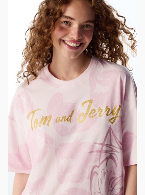 Tom&jerry camicia da notte con stampa gatti e maniche corte penti - Kiabi Tom&jerry camicia da notte con stampa gatti e maniche corte penti - Kiabi
