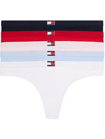 Tommy hilfiger donna, confezione da 5 slip a perizoma