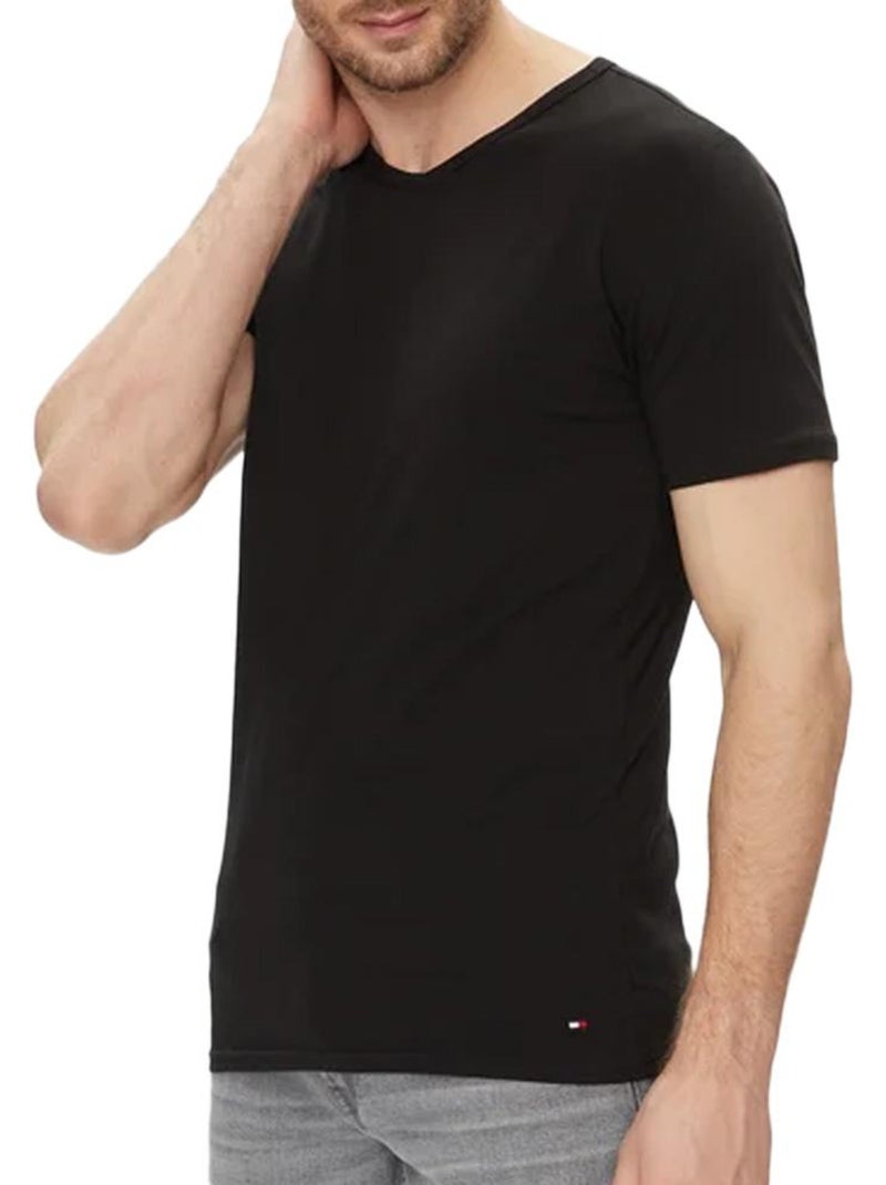 Tommy Hilfiger Set 3 T-Shirt Uomo Stretch Bianco Grigio Nero - Kiabi